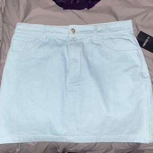 Baby blue Jean skirt